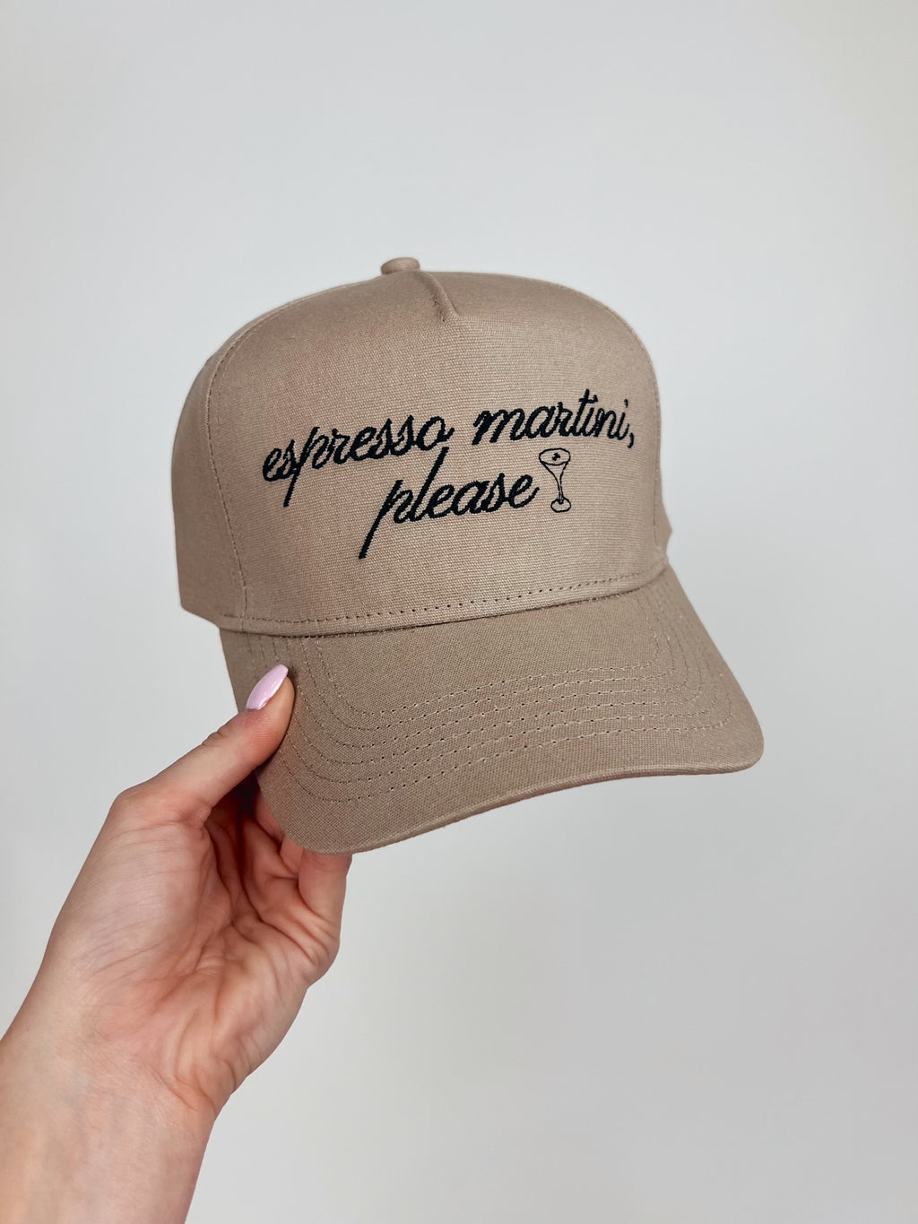 Espresso Martini Please Embroidered Cap