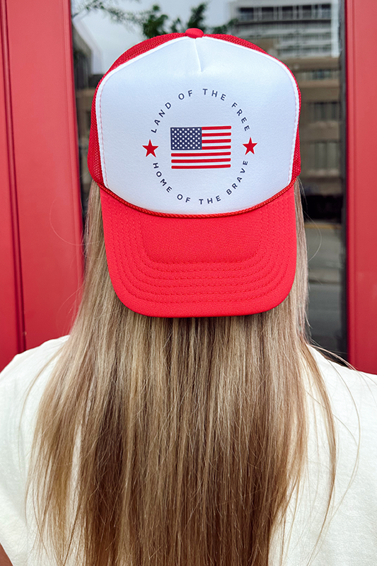 Land Of The Free Trucker Hat