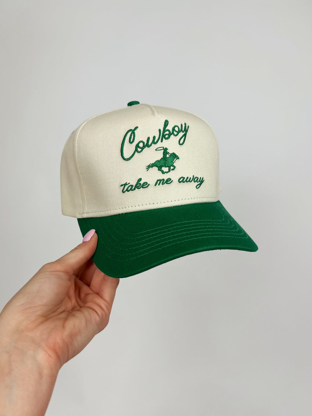 Cowboy Take Me Away Embroidered Cap