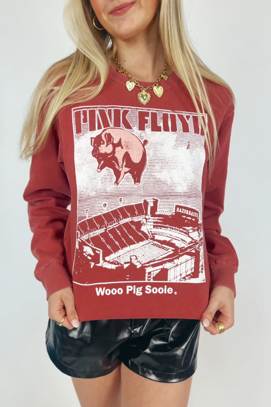 Pink Floyd Arkansas Animals Cardinal CC Sweatshirt