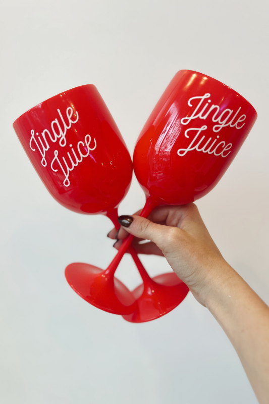 Jingle Juice Wine Glass