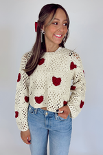 Heart Throb Crochet Top