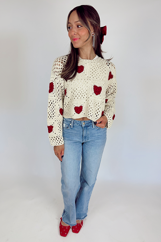 Heart Throb Crochet Top