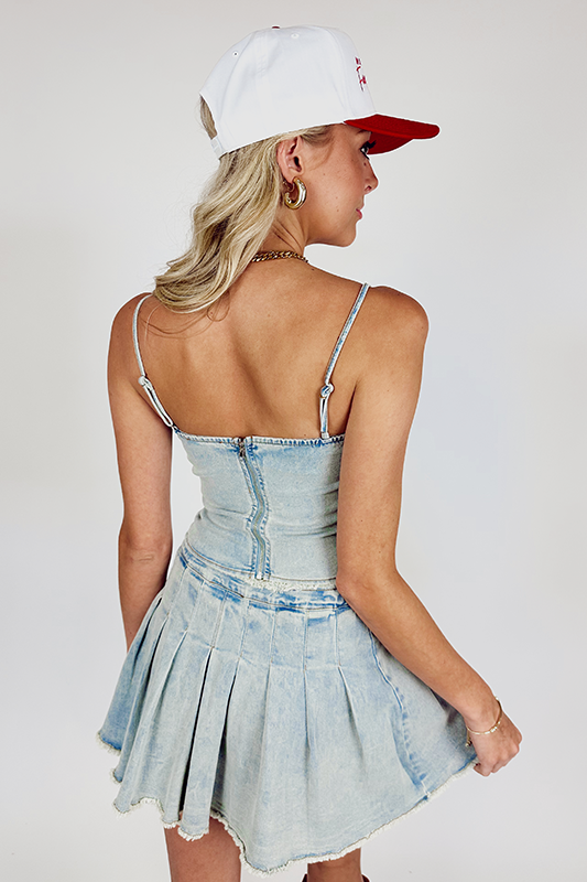 Country Girl Denim Mini Skirt