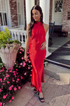 Lady In Red Backless Pearl Dress