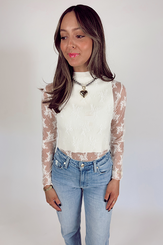 Waverly Lace Top -White