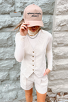 Neutrals Please Vest/Shorts Set