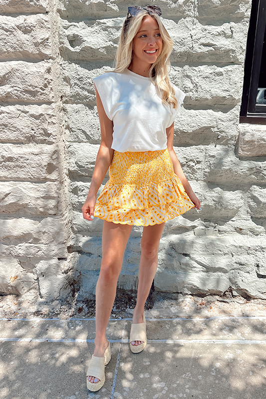 Sunshine Scalloped Skirt