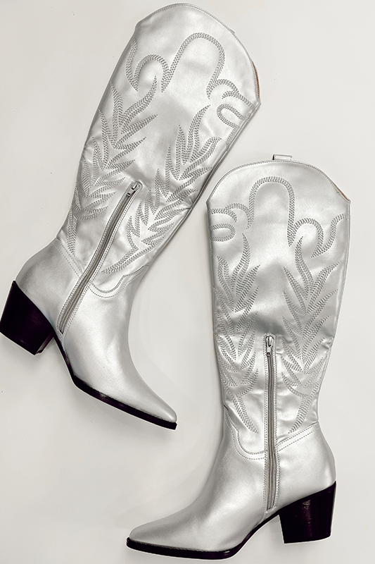 Samara Silver Boots